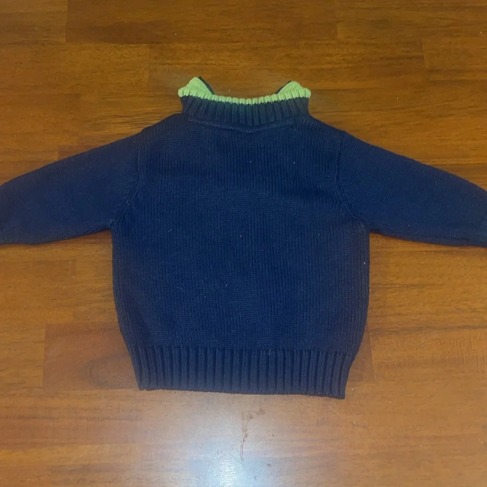 Baby Gap Lot -Boys Faux Fur lined jacket & 1/4 zip sweater. 18-24 months…